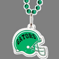 Beaded Necklace & Football Helmet Tag W/ Tab